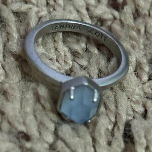 Kendra Scott Aquamarine 925 sterling silver ring